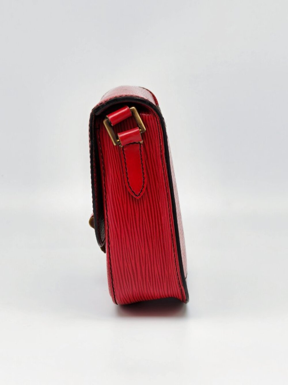 Louis Vuitton Epi Saint Cloud PM Red Castilian Leather Crossbody Shoulder Bag - Picture 5 of 15